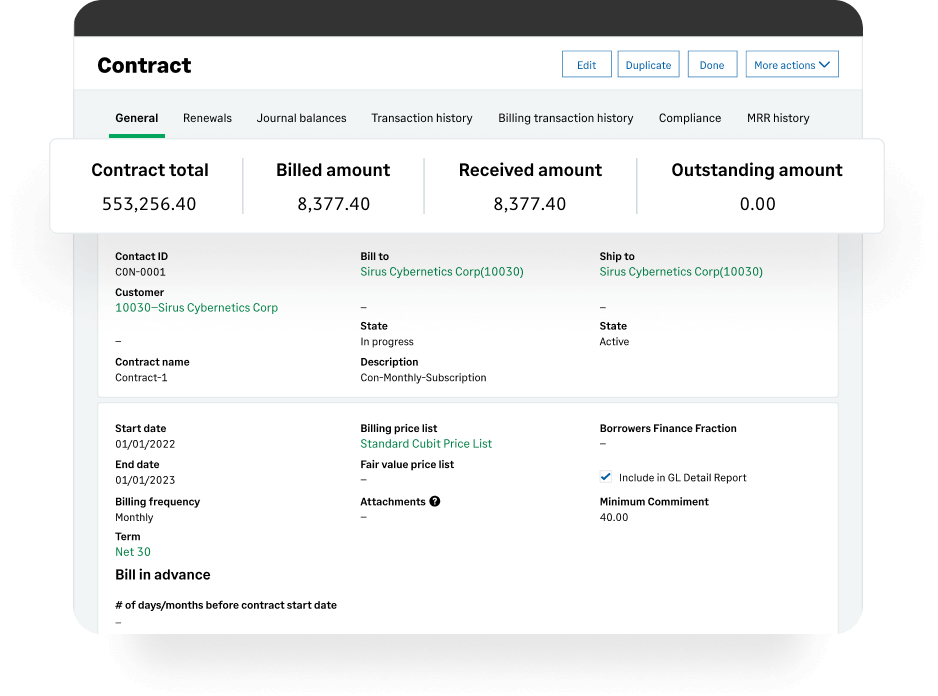 Build subscription billing